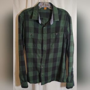 Tailor Vintage Green Plaid Men's Shirt